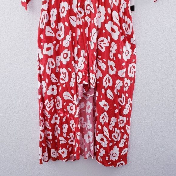 ELOQUII Stencil Print Walk Through Maxi Romper - Picture 9 of 13